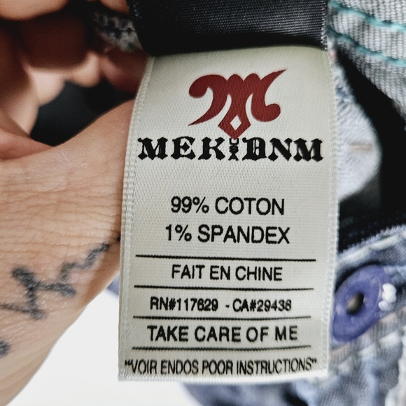 MEK | Mulholland straight leg embellished pocket jeans - Picture 9 of 12